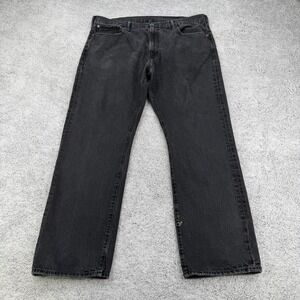 Denim & Supply Ralph Lauren Jeans Mens 38x30 Black Straight Leg Faded Flag